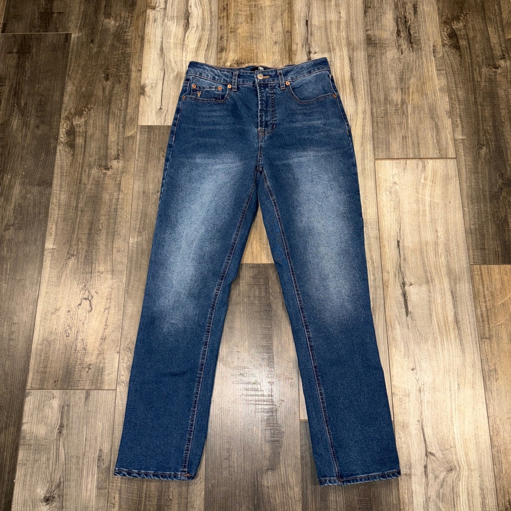 Frye Denim Straight Leg Jeans‎ Womens 4/27 Blue Wash Stretch Mid Rise